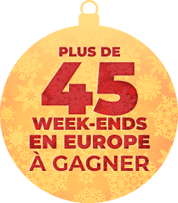 40 week-ends en Europe à gagner